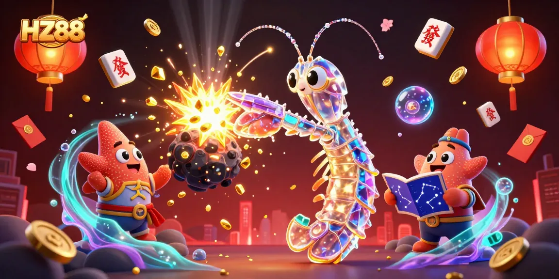 Experience HZ88 excitement with vibrant casino-themed 3D art showcasing games, lights, and action.